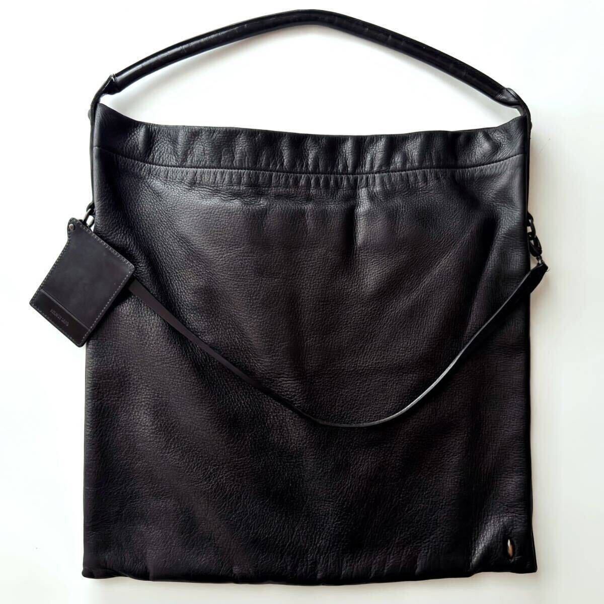 HELMUT LANG レザー ワンショルダー スクエア トート バッグ