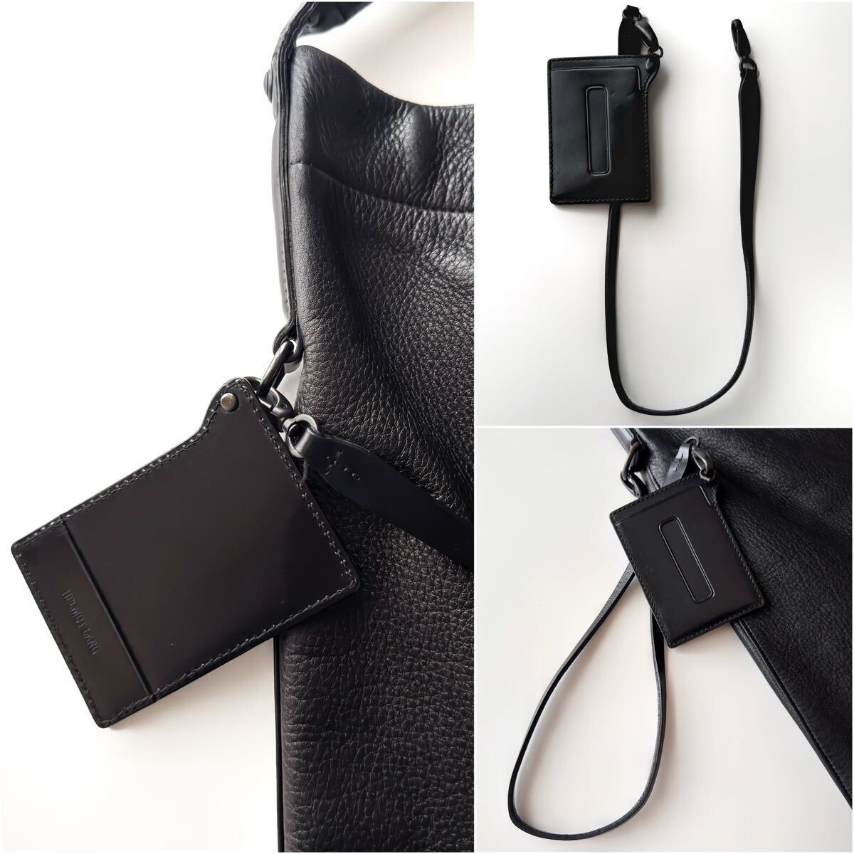 HELMUT LANG レザー ワンショルダー スクエア トート バッグ