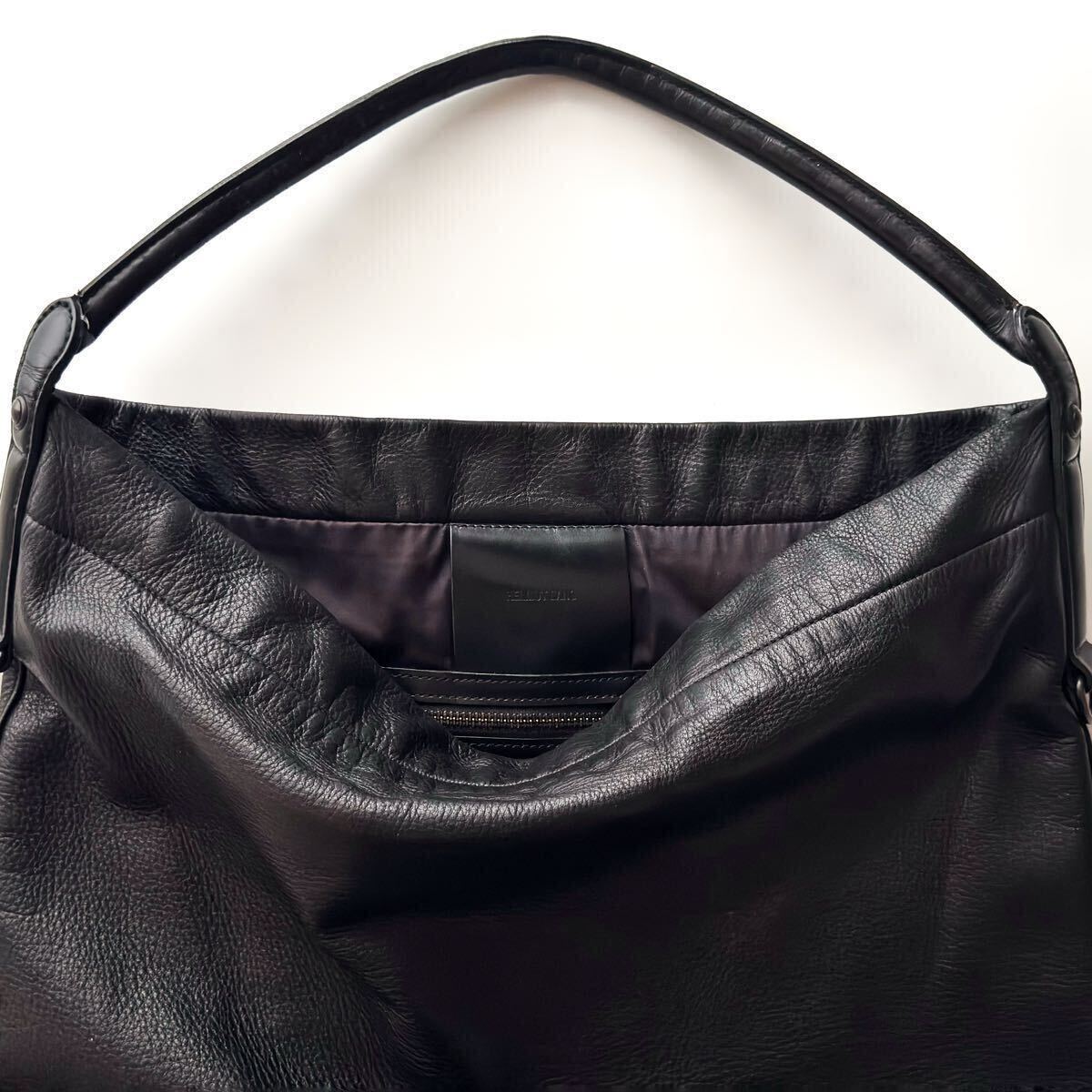 ヘルムートラング 本革 ソフトレザー ショルダー バッグ ブラック 美品