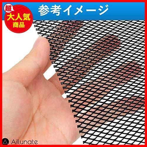 【最安！数量限定！】 ★ブラック_10x20mm★ フロントグリル 網 アルミ メッシュ ネット グリル 自動車用 バンパー 車 グリルカバー_6