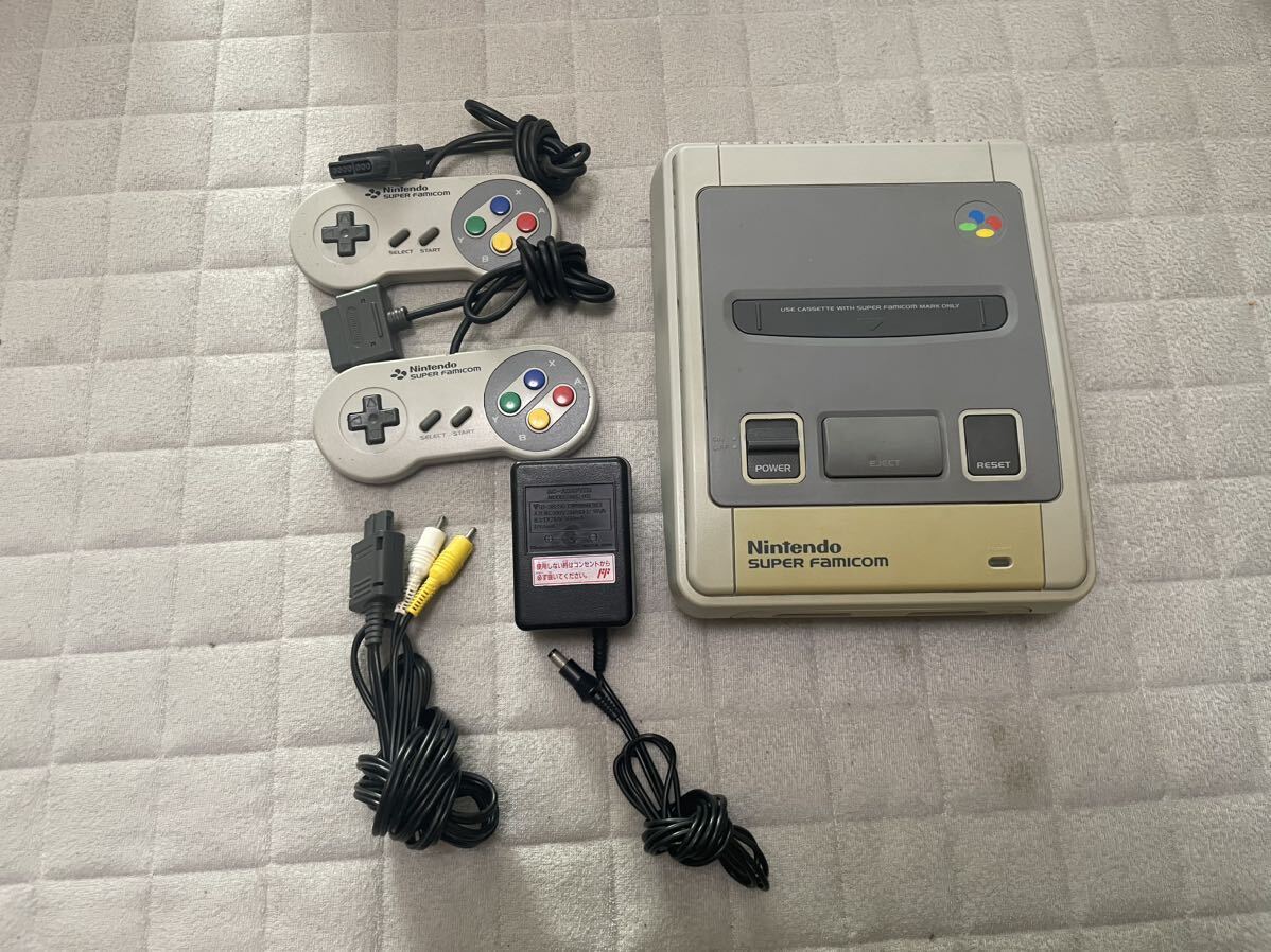 ★中古★スーパーファミコン機 ゲーム機 ソフト17本 まとめ売り 裏面名前記載あり 動作確認済 任天堂 Nintendo ニンテンドー _4