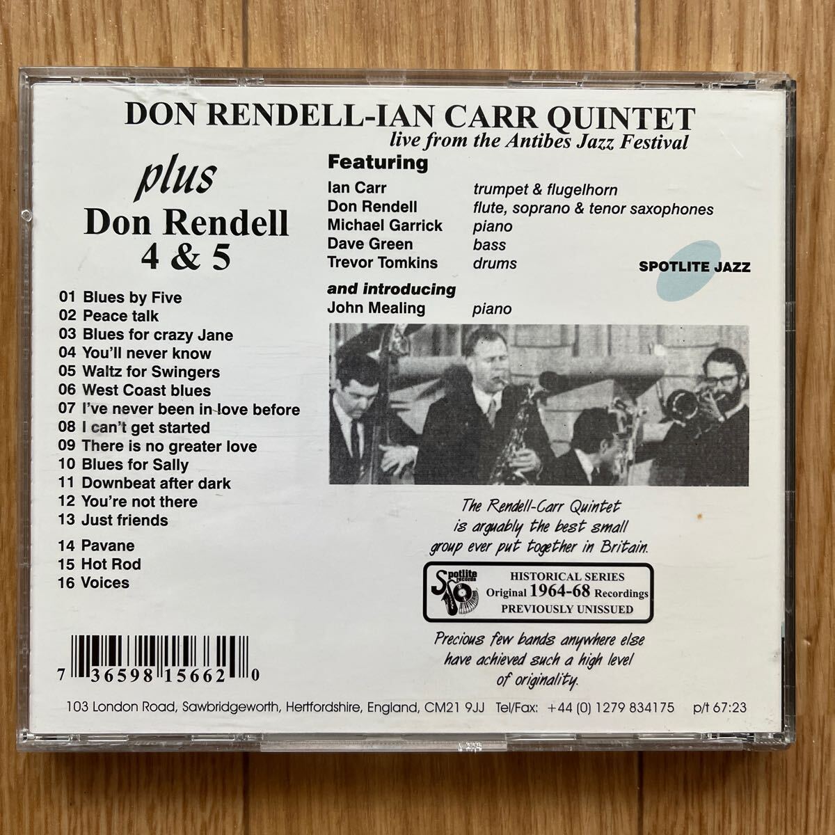 UKジャズ Don Rendell & Ian Carr Quintet / Original 1964-68 Recordings ...
