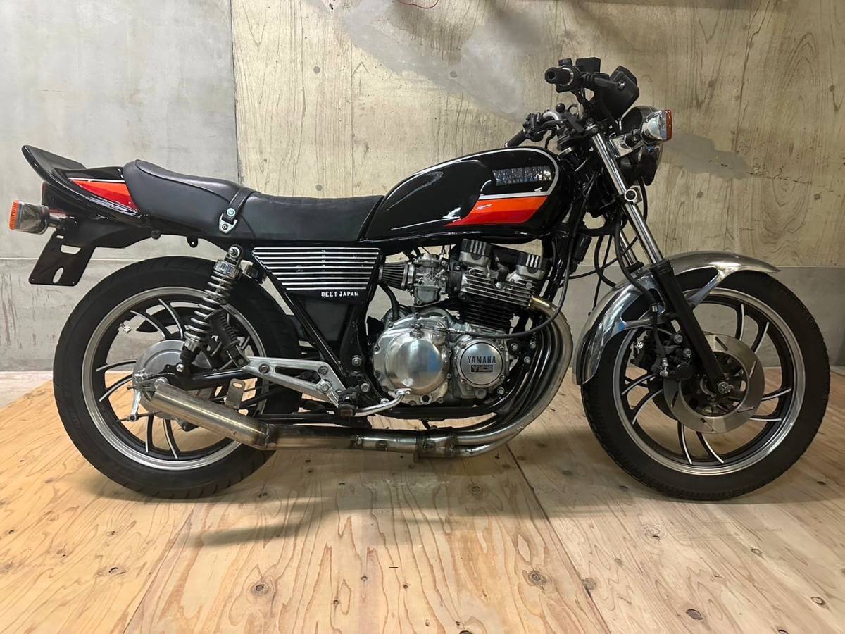 XJ400 外装セット 黒橙 タンク アルフィン ハネテールカウル