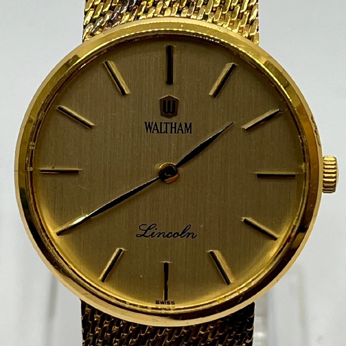 ▽▽【稼働品】ウォルサム WALTHAM リンカーン LINCOLN 腕時計 SS 2針