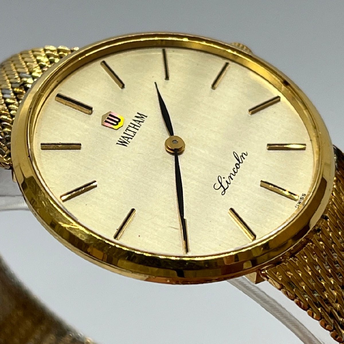 ▽▽【稼働品】ウォルサム WALTHAM リンカーン LINCOLN 腕時計 SS 2針