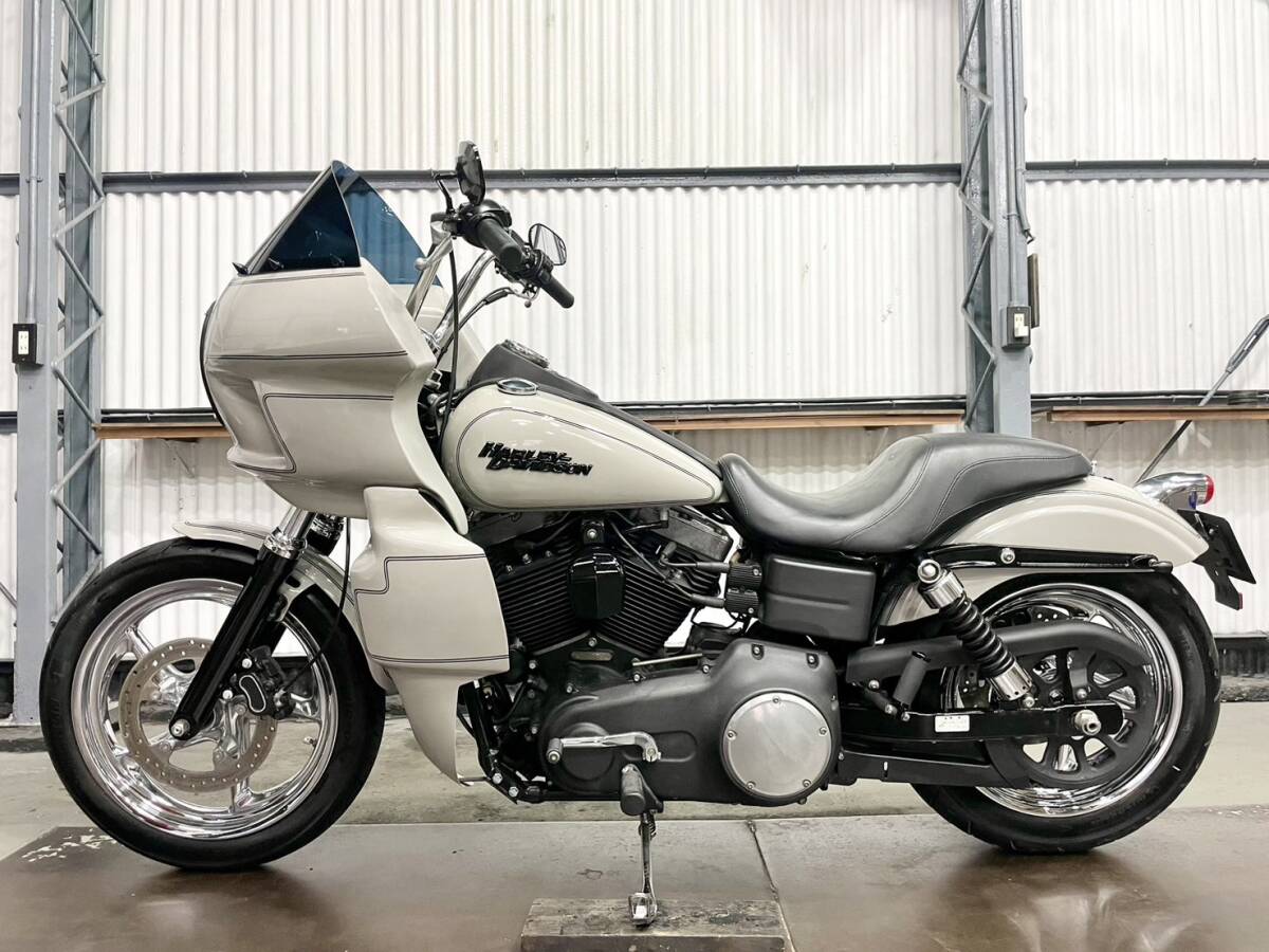 低走行 2012 FXDB ストリートボブ 6速 FXRTフェアリングフルキット クラブスタイル バッサーニ2in1フルエキゾースト ETC ...