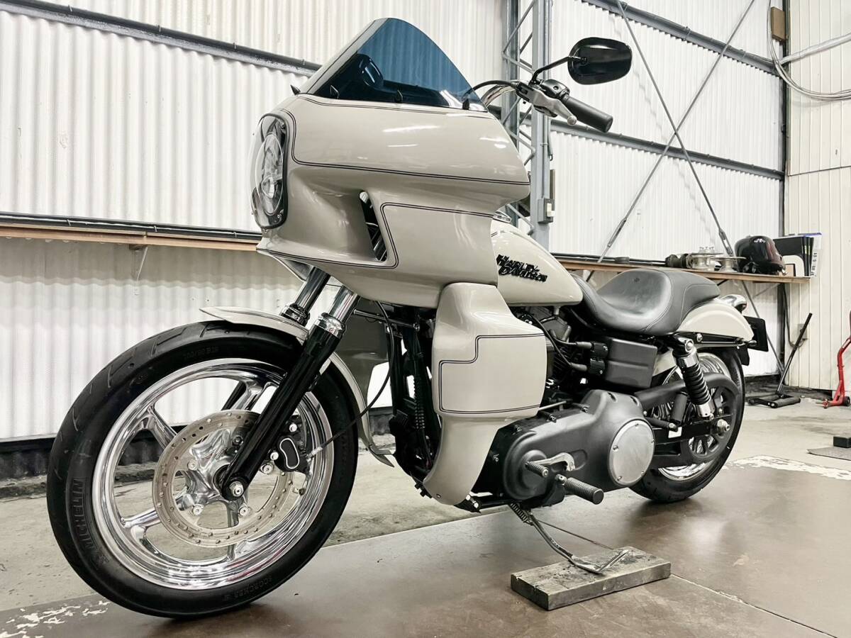 低走行 2012 FXDB ストリートボブ 6速 FXRTフェアリングフルキット クラブスタイル バッサーニ2in1フルエキゾースト ETC ...
