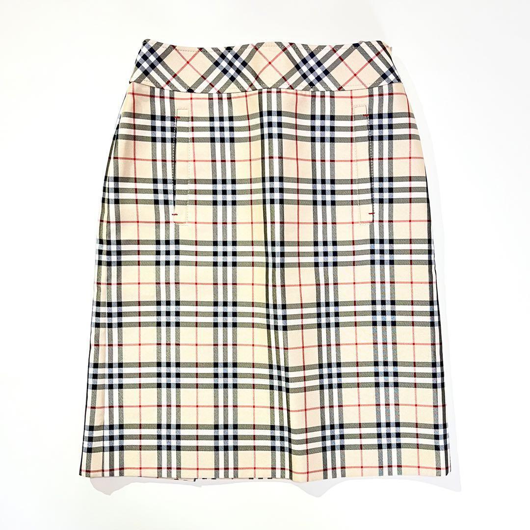 965 BURBERRY BLUE LABEL バーバリーブルーレーベル 膝丈タイト