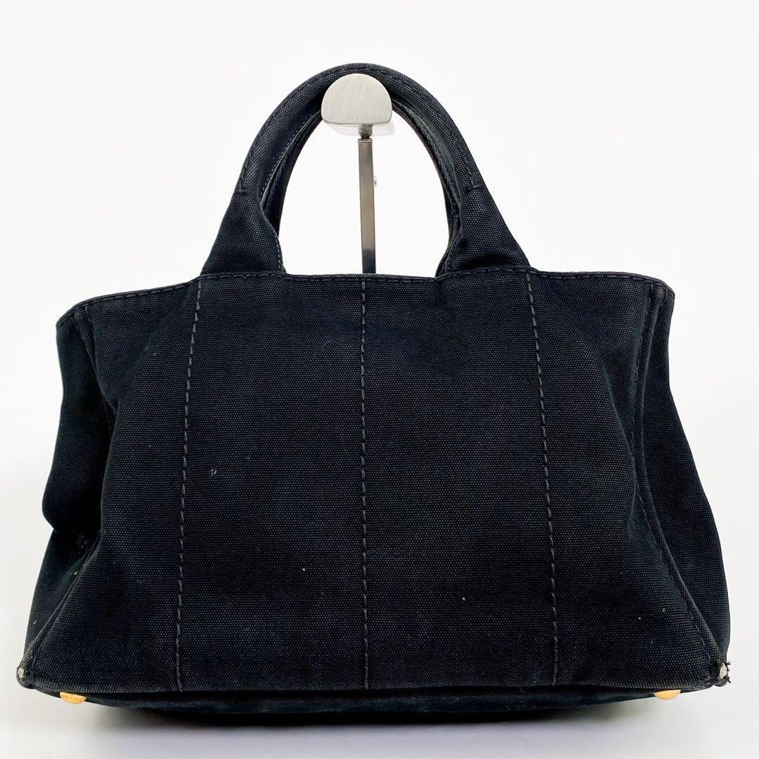 1円 PRADA プラダ トートバッグ ハンドバッグ カナパ 三角ロゴ