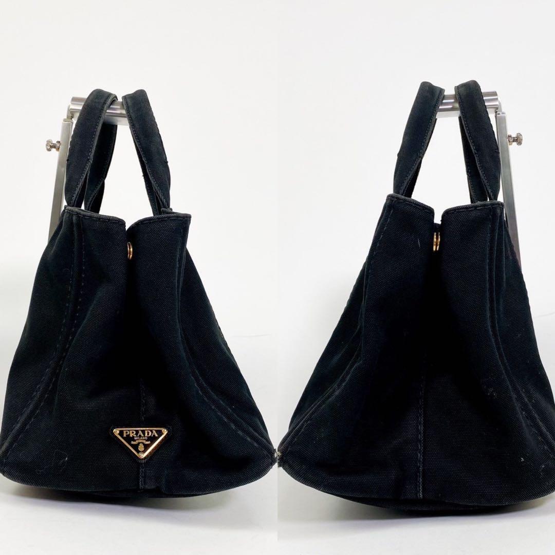 1円 PRADA プラダ トートバッグ ハンドバッグ カナパ 三角ロゴ