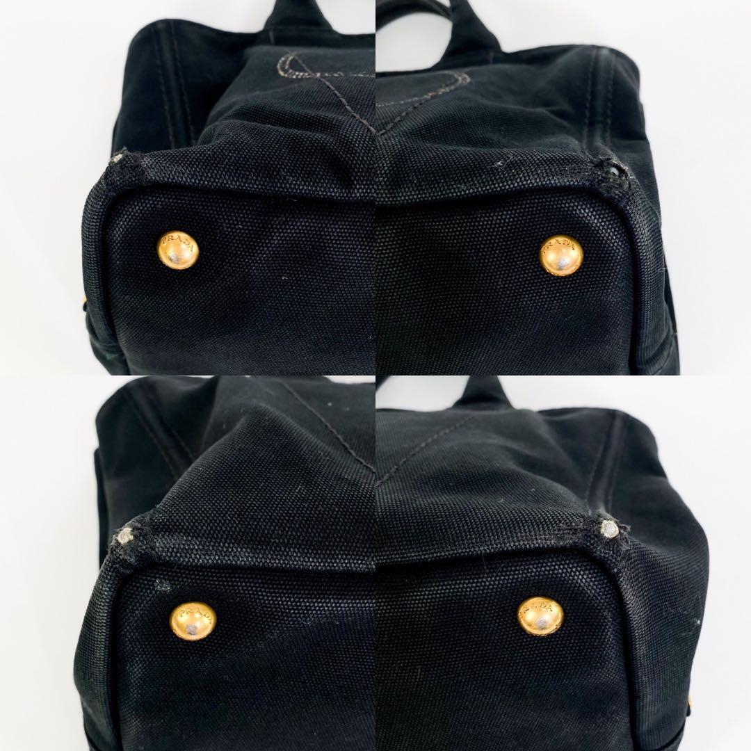 1円 PRADA プラダ トートバッグ ハンドバッグ カナパ 三角ロゴ