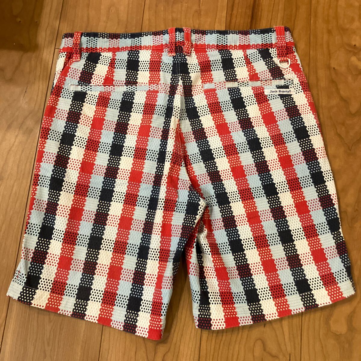 良品Jack Bunny!! ジャックバニー パーリーゲイツ ストレッチ ハーフパンツ ショートパンツ ゴルフウェア 5_2