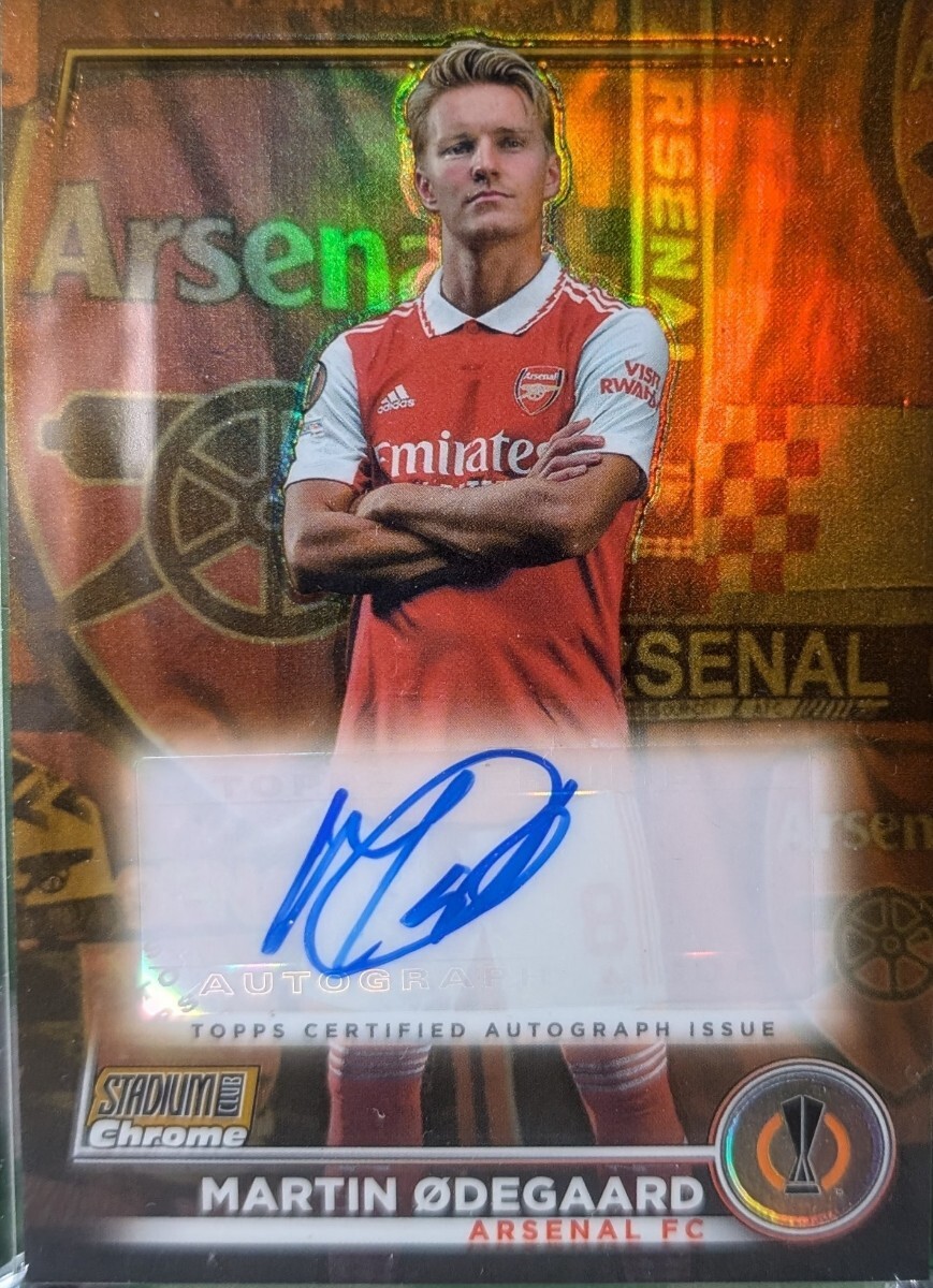 アーセナル ウーデゴール 直筆サインカード auto Autograph Topps