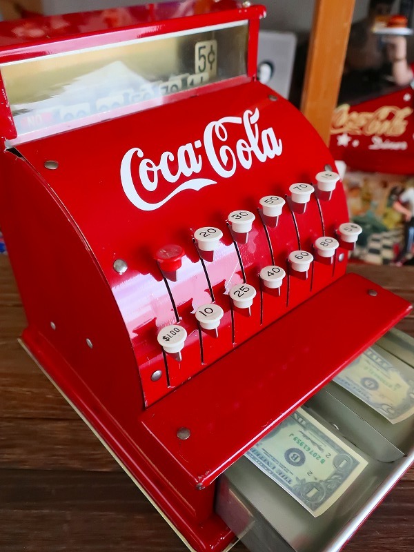 コカコーラ 本物 50s ビンテージ トイレジスター レトロ アンティーク 当時物☆コカコーラ 本物 50s ビンテージ トイレジスター レトロ