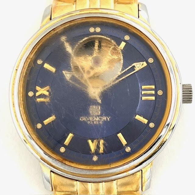 仙6【稼働】GIVENCHY 1-849 腕時計 JACQUES LEMANS 自動巻き 裏スケ