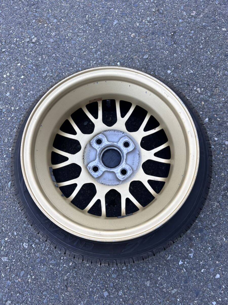 美品 希少 ゴールド BBS 13インチ 中古4本セット 4J +45 4穴4H PCD100