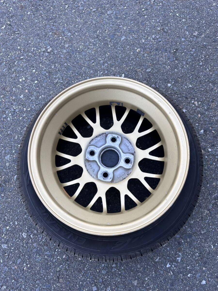 美品 希少 ゴールド BBS 13インチ 中古4本セット 4J +45 4穴4H PCD100