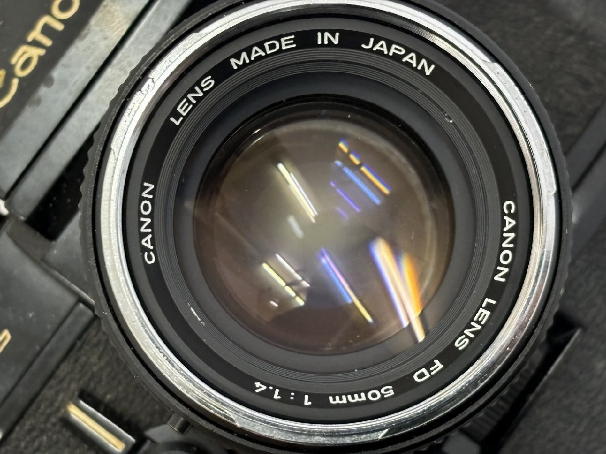 Canon 旧F-1 前期型 ブラック FD 50mm F1.4 現状品 □ 美品 □ キャノン Canon F-1 前期 ＋ 50mm F1.4 ○【Canon キヤノン