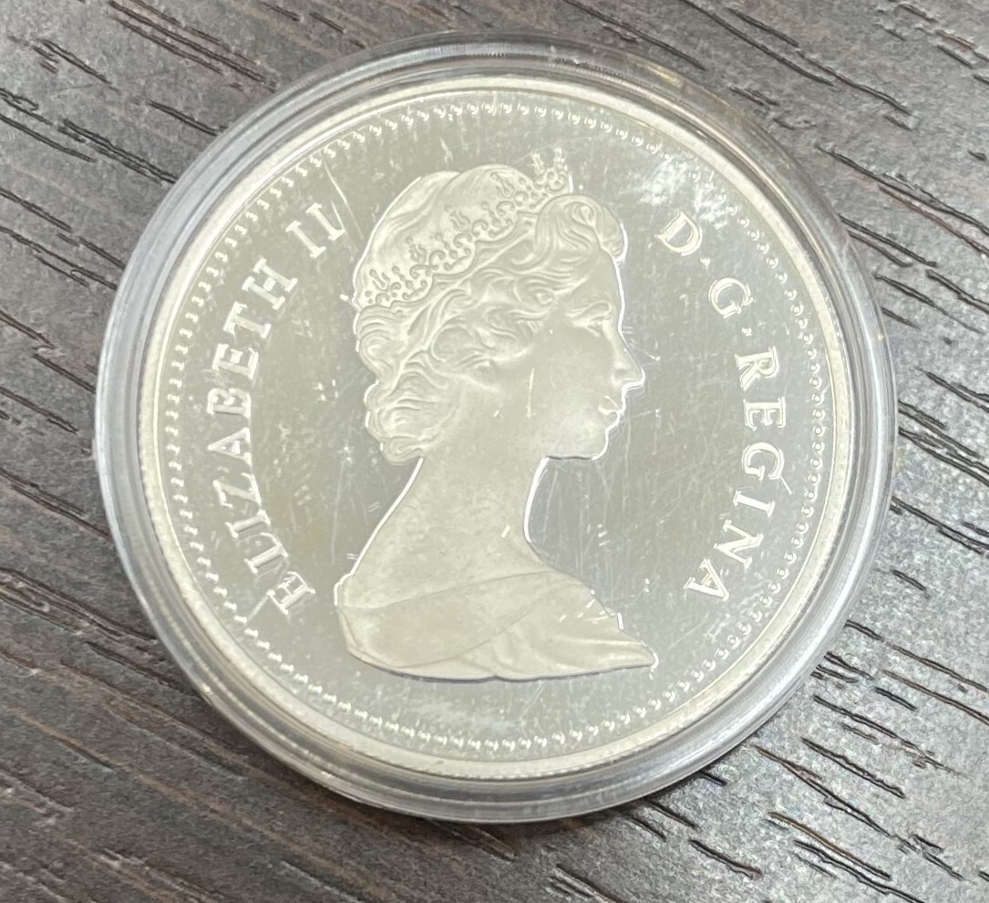 1984年　加 トロント150周年記念　1ドルプルーフ銀貨 479 カナダ 1ドル銀貨 1984年 トロント 150周年祭記念 1ドルプルーフ
