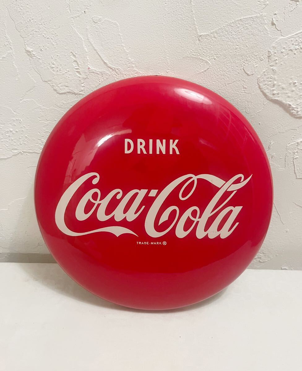 Coca-Cola コカコーラ 丸型看板 ビンテージ アメリカ製 ホーロー看板