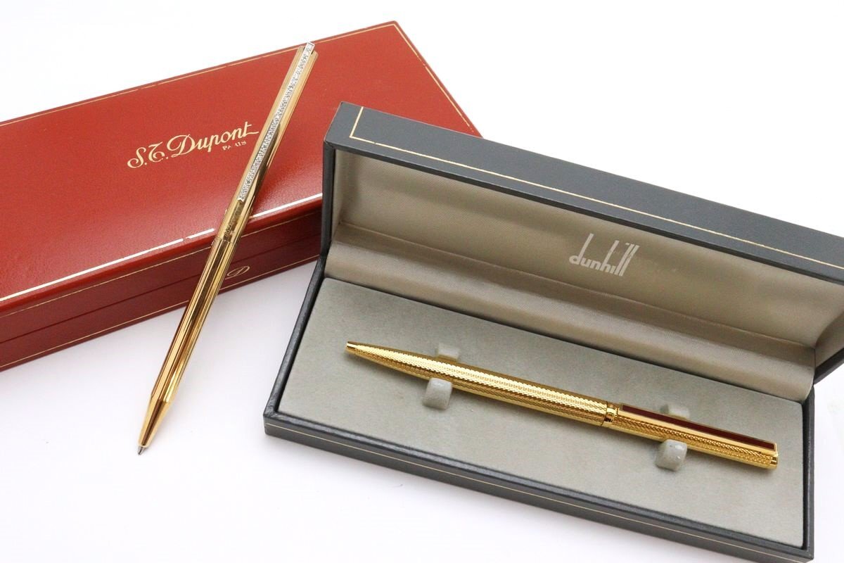 S.T.Dupont S.T.デュポン / dunhill ダンヒル ボールペン 計2点 ※筆記 