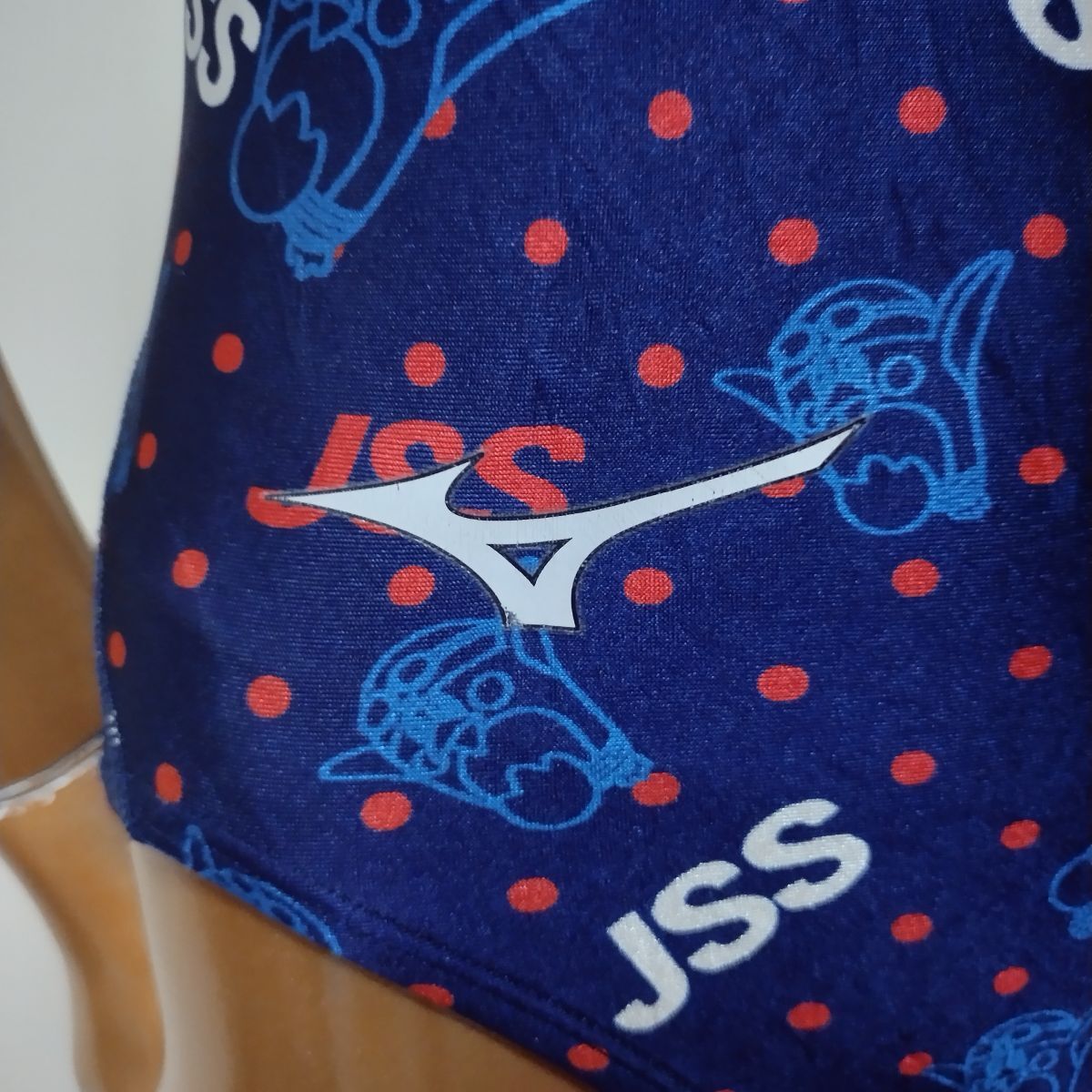 11*ミズノ女子競泳水着(Mサイズ程度)☆JSSスイミングスクール専用水着