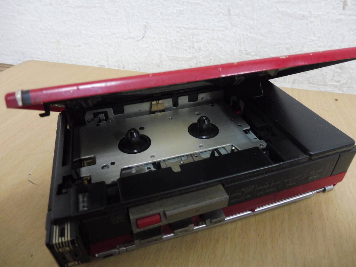 6104/T3C」National ナショナル STEREO GO2 RX-1960 ラジカセ 赤