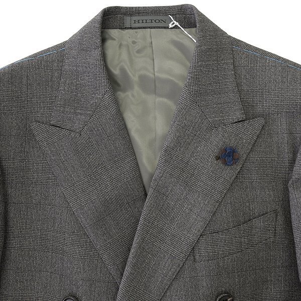 新品 ヒルトン HIROKUNI TOGA GUABELLO グレンチェック ダブル スーツ