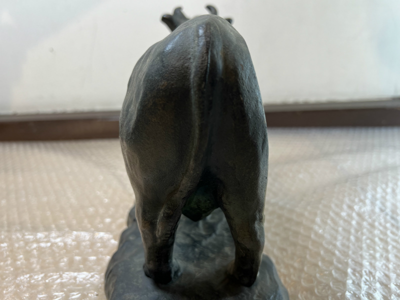 中古品 牛 肉 部位 ブロンズ像 詳細不明 ディスプレイ 置物 インテリア