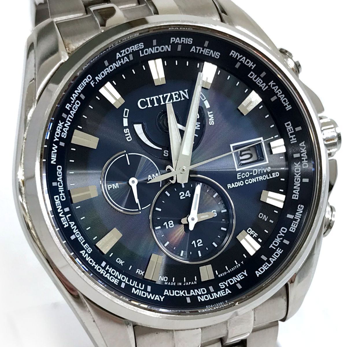 美品 CITIZEN シチズン Eco-Drive エコドライブ 腕時計 AT9031-52L