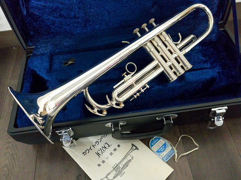 ■KAWAI KTR-94S JEWEL 最上位モデル トランペット 銀メッキ 河合楽器■_1