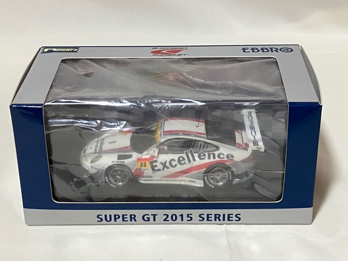 エブロ 1/43 Excellence Porsche SUPER GT300 2015 No.33 ホワイト （1/43スケール 45298） _1