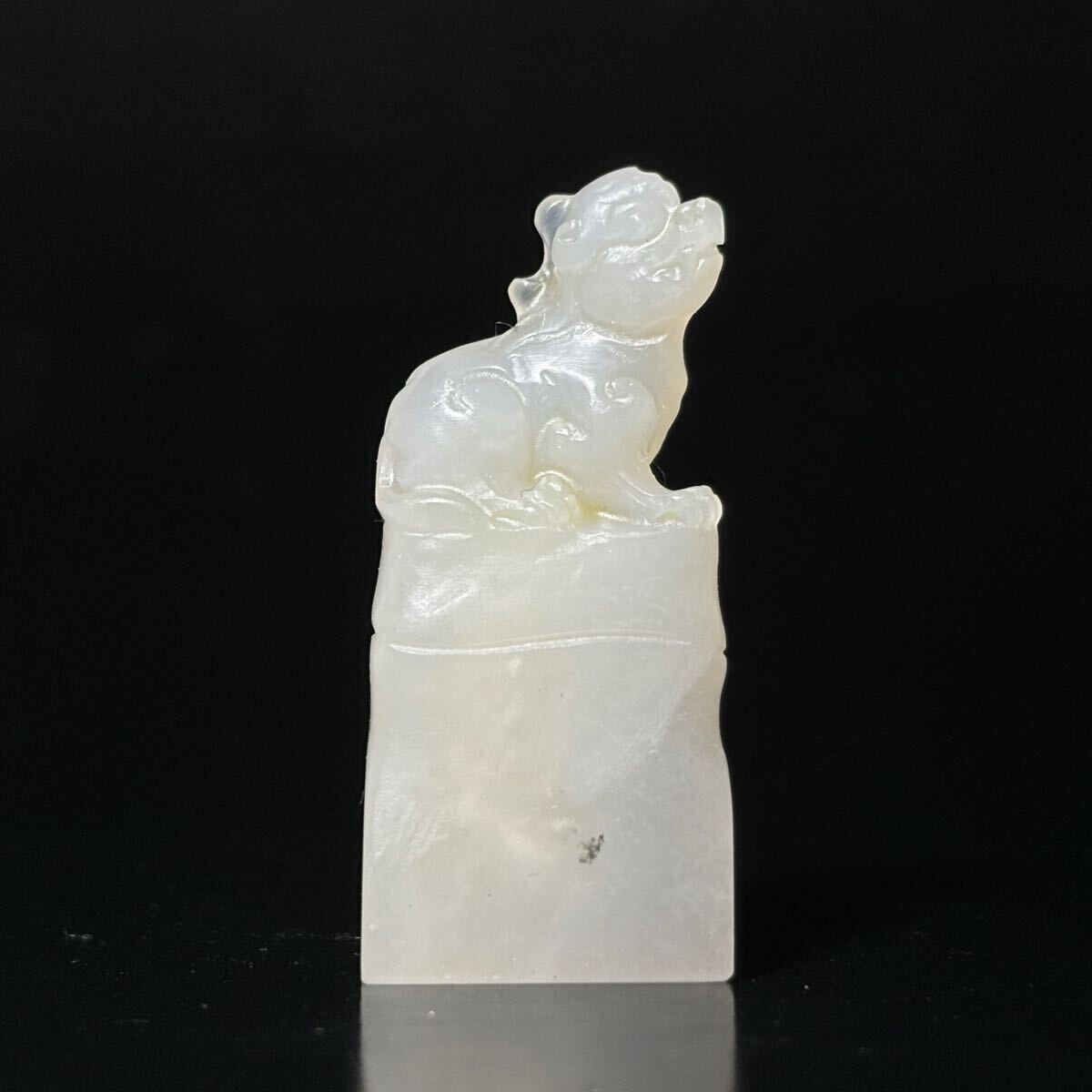 霊獣鈕 高山晶・寿山石 中国美術 文房具 書道具 篆刻 印材 印石 印章