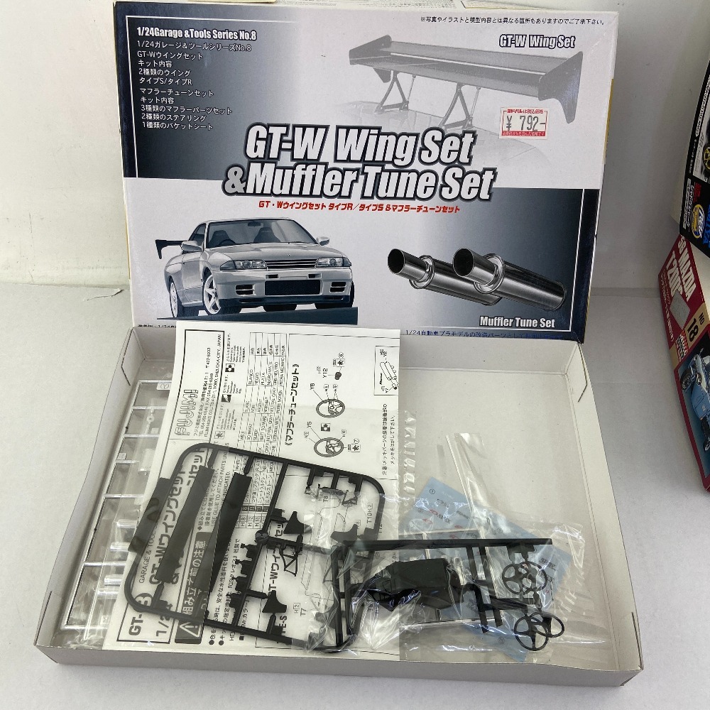 03w08874/【ジャンク】プラモデルまとめ 日産 パルサー タミヤ ミニ四
