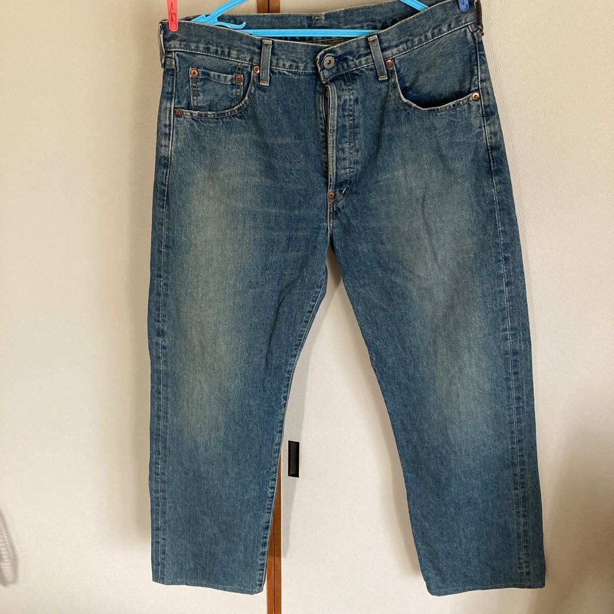 リーバイス/702-XX/ジーンズ/w34L36/革パッチ/赤耳/バックシンチバック 