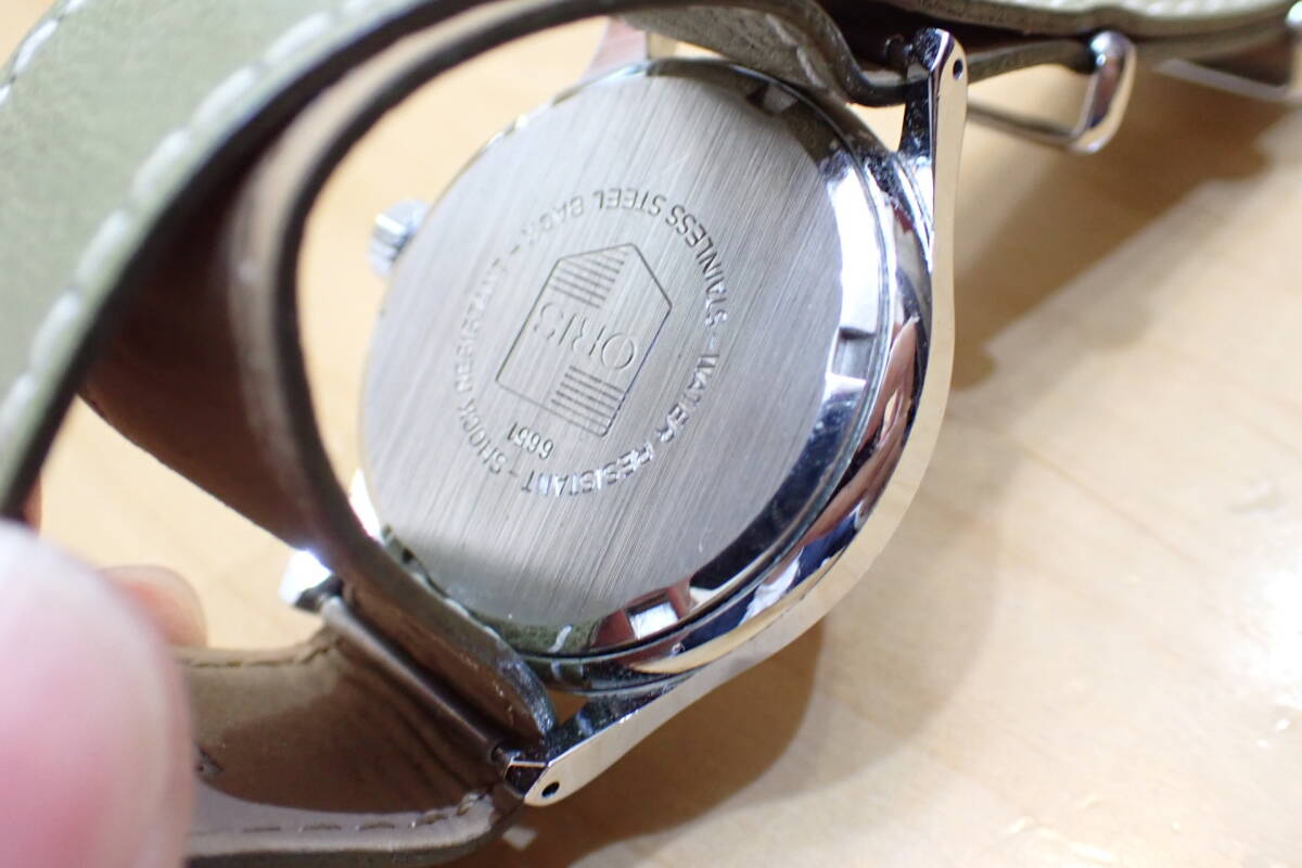 オリス/ORIS ポインターデイト/スモールセコンド 6651 ◇ シルバー文字