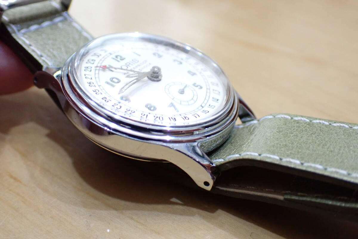 オリス/ORIS ポインターデイト/スモールセコンド 6651 ◇ シルバー文字