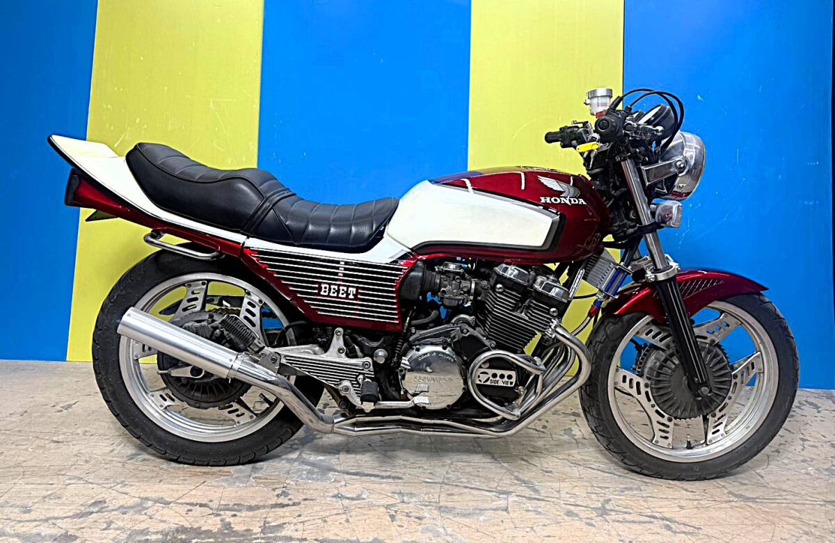 850 CBX400F外装セット 赤白2型 カラー/中古 美品 塗装後 未使用NC07