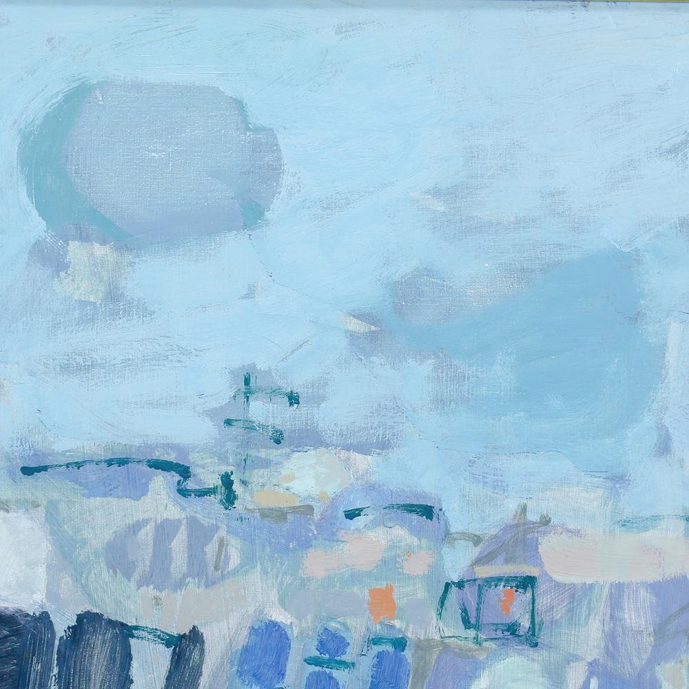 真作】【WISH】ジル・ゴリチ Gilles Gorriti「風景」油彩 約10号 証明