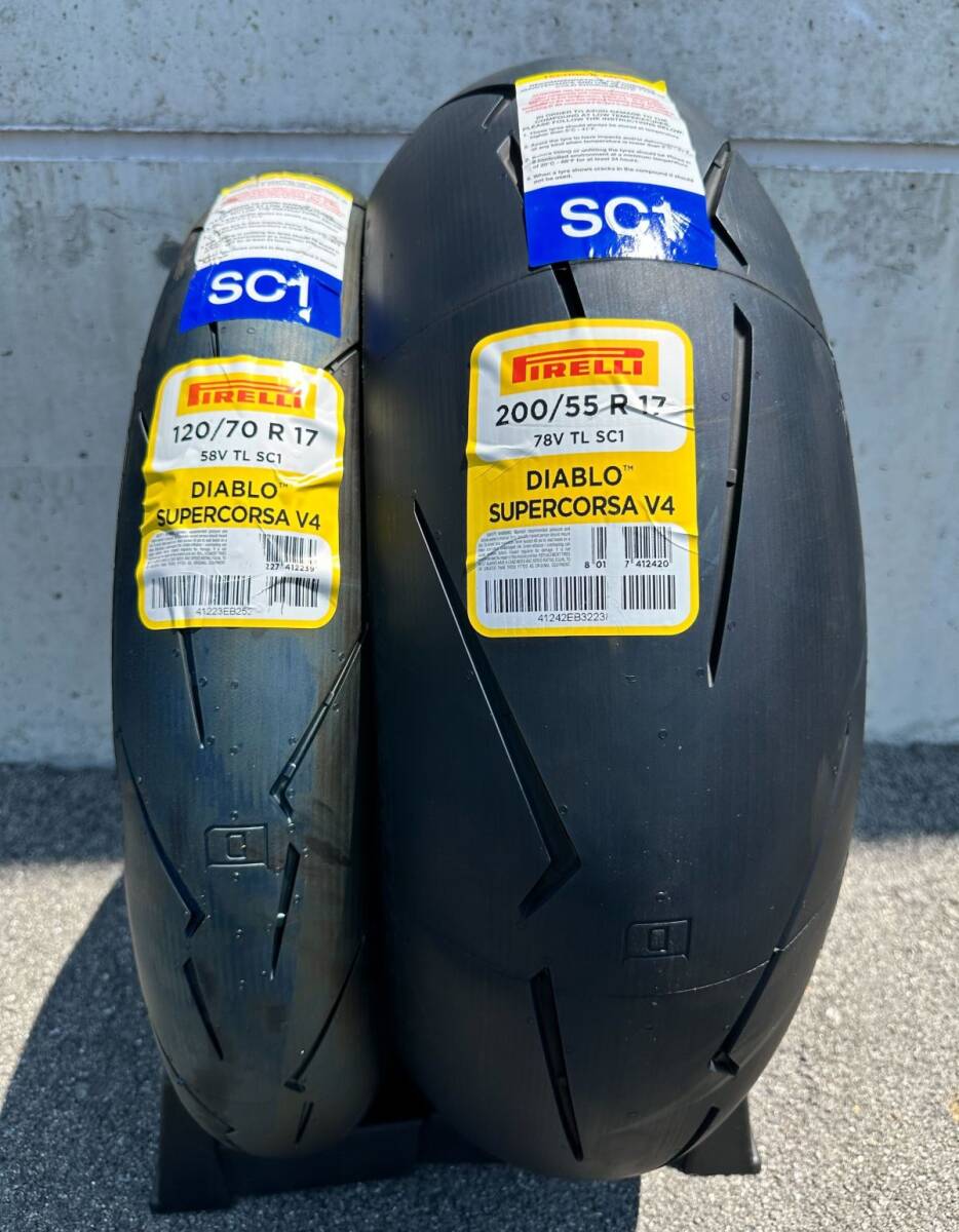 2023年度製造】ピレリ スパコル V4 前後セット 17インチ コルサ 2023