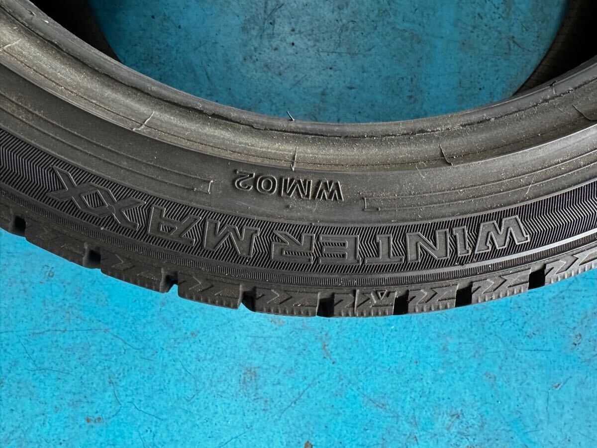 スタッドレスタイヤ　ダンロップ　ウィンターマックス　225/45R18 4本セット　7分山　2020年後期製造_5