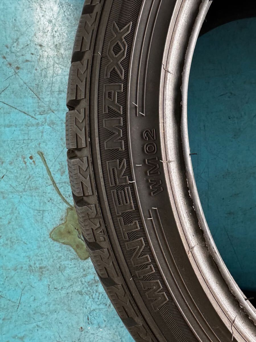 スタッドレスタイヤ　ダンロップ　ウィンターマックス　225/45R18 4本セット　7分山　2020年後期製造_7