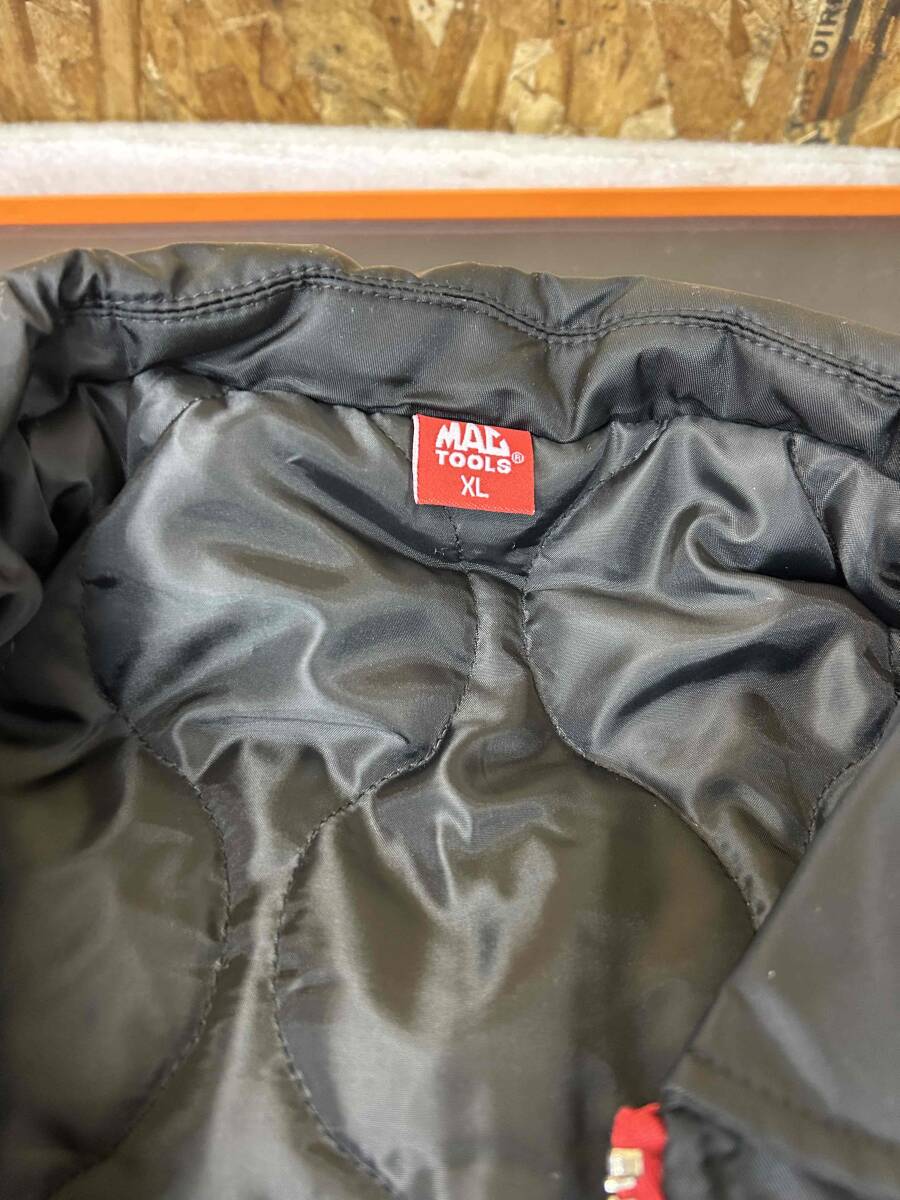 MACTOOLS マックツール　フライトジャケット　XLサイズ　刺繍ロゴ　未使用品 フライトジャケット mactoolsマックツール MAC USA Tools •