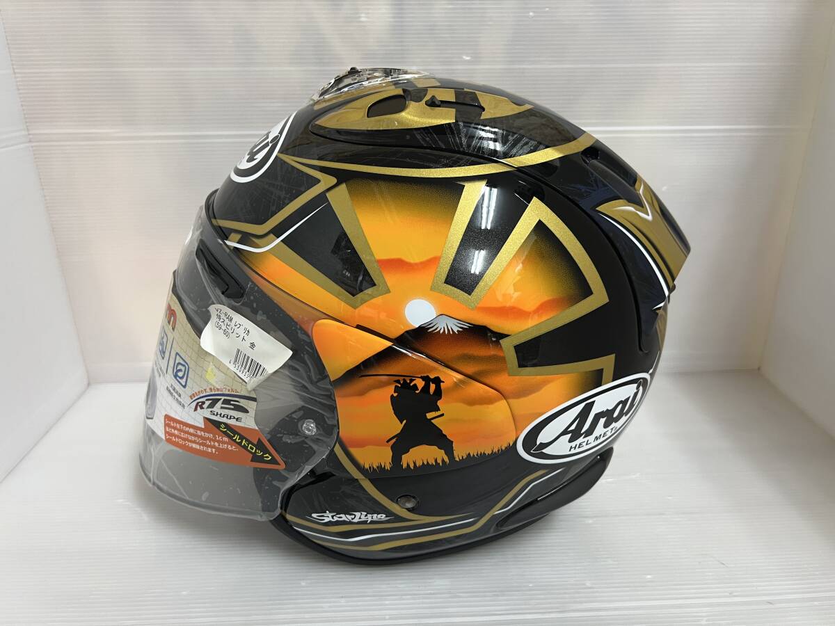 Arai ジェットヘルメット VZ-RAM アライ 希少 侍 ペドロサ Lサイズ 金 