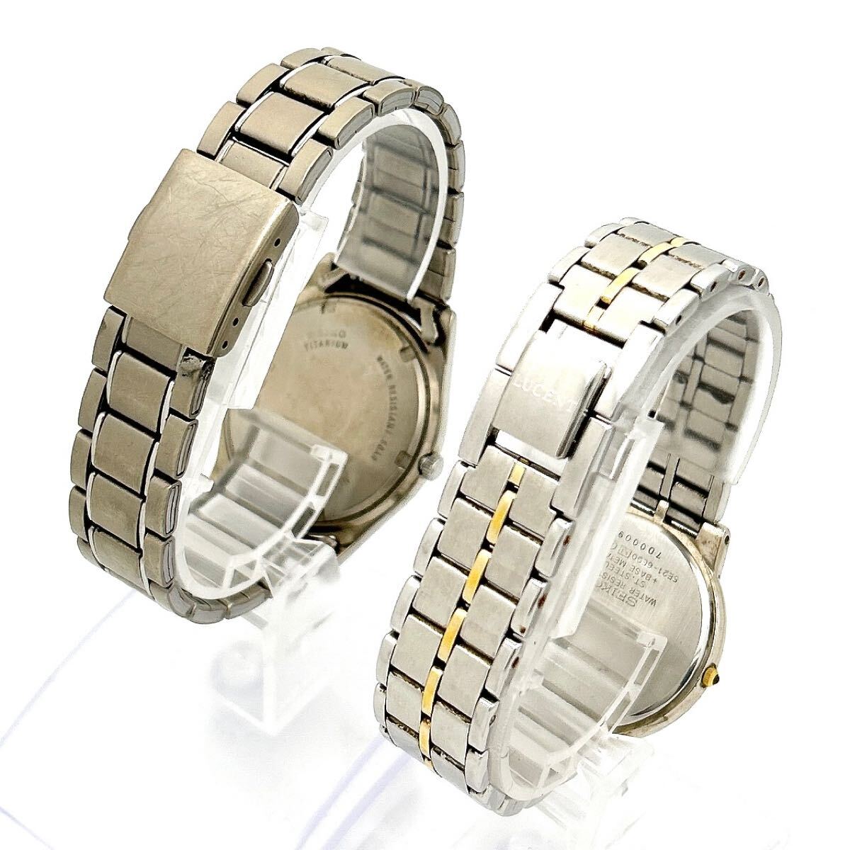 SEIKO TITANIUM 7N43-9090/QUARTZ TYPEⅡ 7546-8090/LUCENT 5E21-6E90 