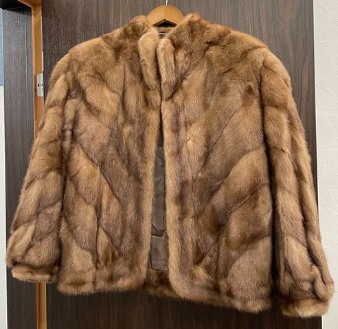 ☆MITSUKOSHI☆ パステルミンクリアルファー 毛皮 コート サイズ11 