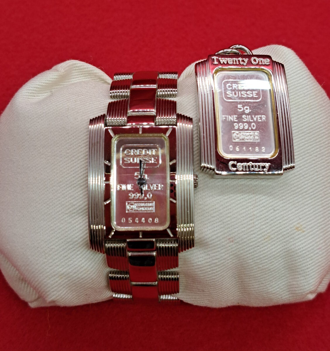CREDIT SUISSE INGOT WATCH シルバー999文字盤 インゴット クォーツ 