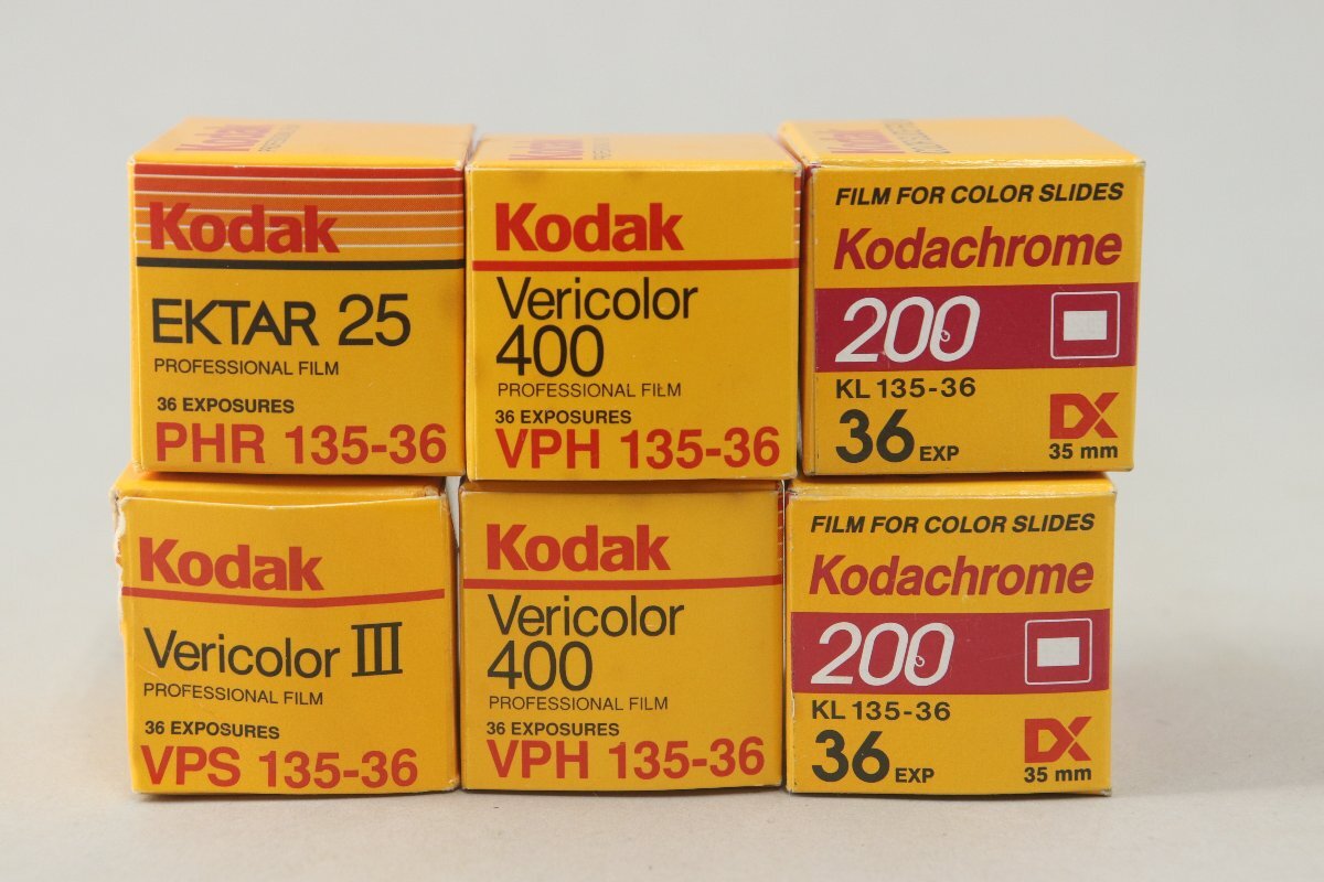 Kodak 期限切れフィルム6本 135-36 ポジ Kodachrome/200 ネガ