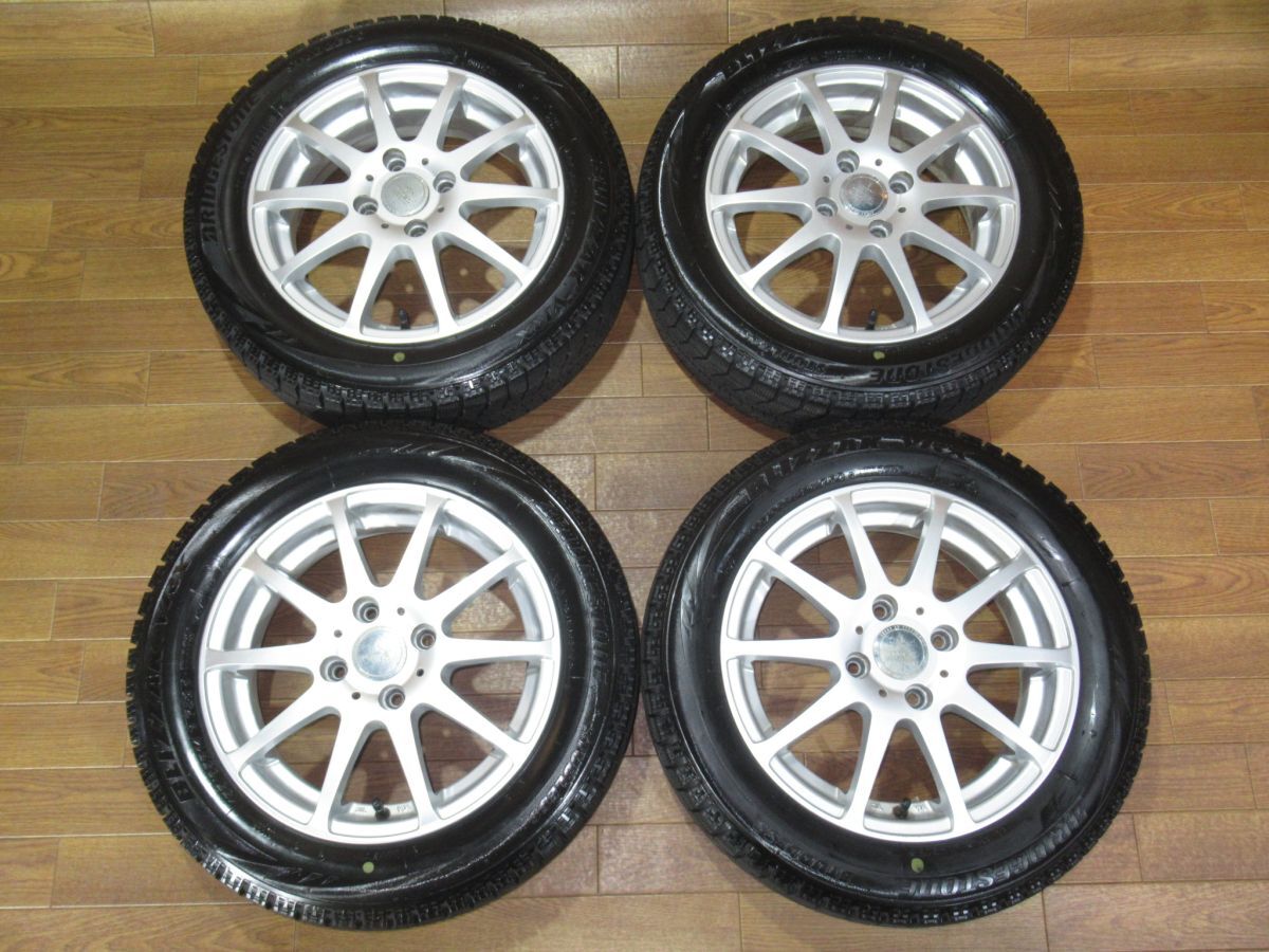 IVEL 4.5J-14+45 100/4H 155/65R14 14インチアルミホイール+2019年製VRXスタッドレスタイヤ4本 ワゴンR/スペーシア/ムーヴ/タント/軽自動車