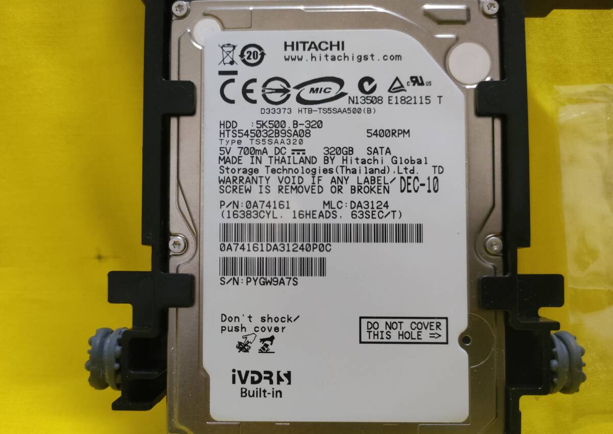 HITACHI 日立 Wooo L37-XP05 D0JF-IVDR PWB 基板 HDD/Ivdr 基板 部品